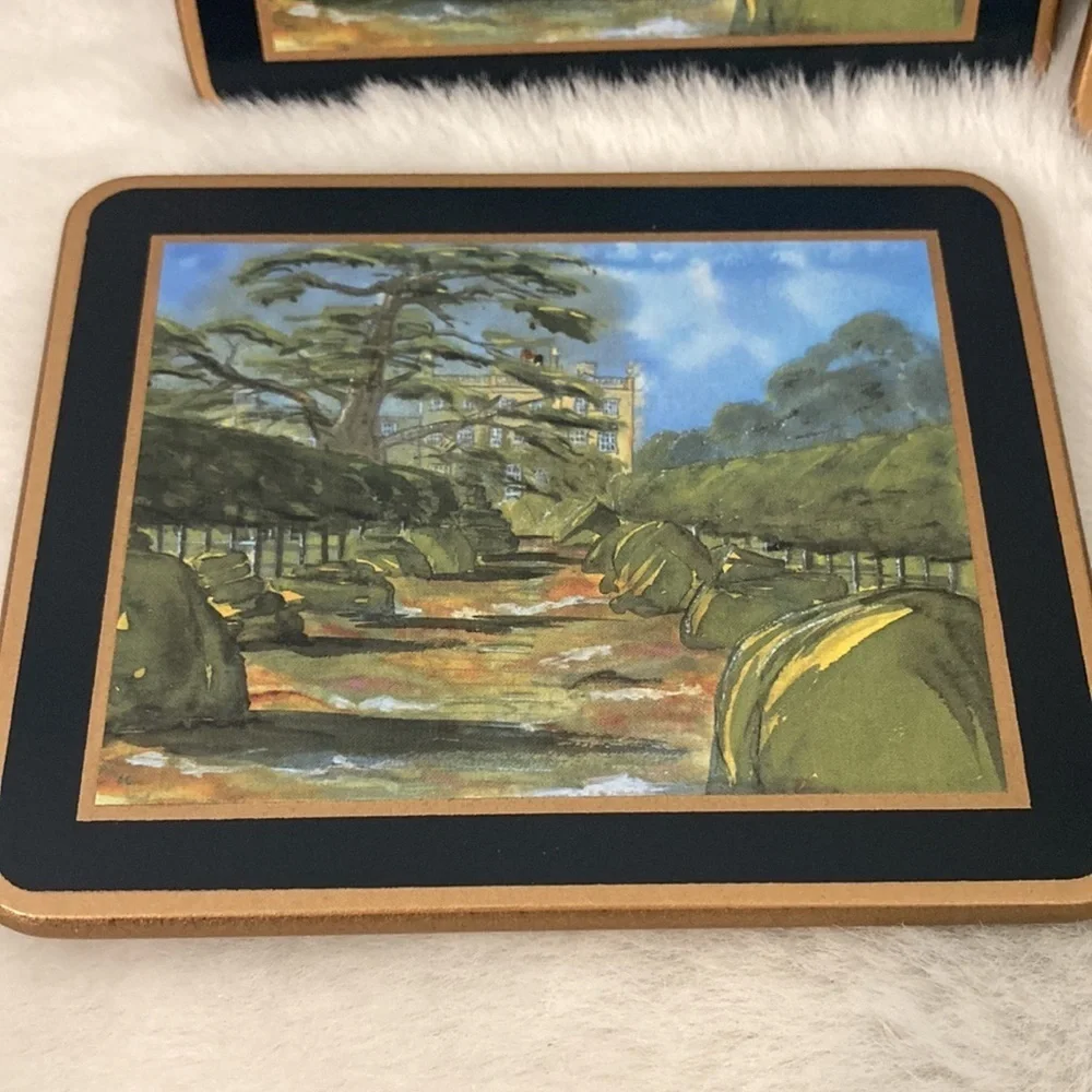 Highgrove House Thyme Walk Traditional Coasters